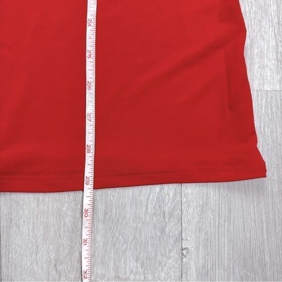 Red Embellished Cut Out Top 3X - Picture 5 of 7